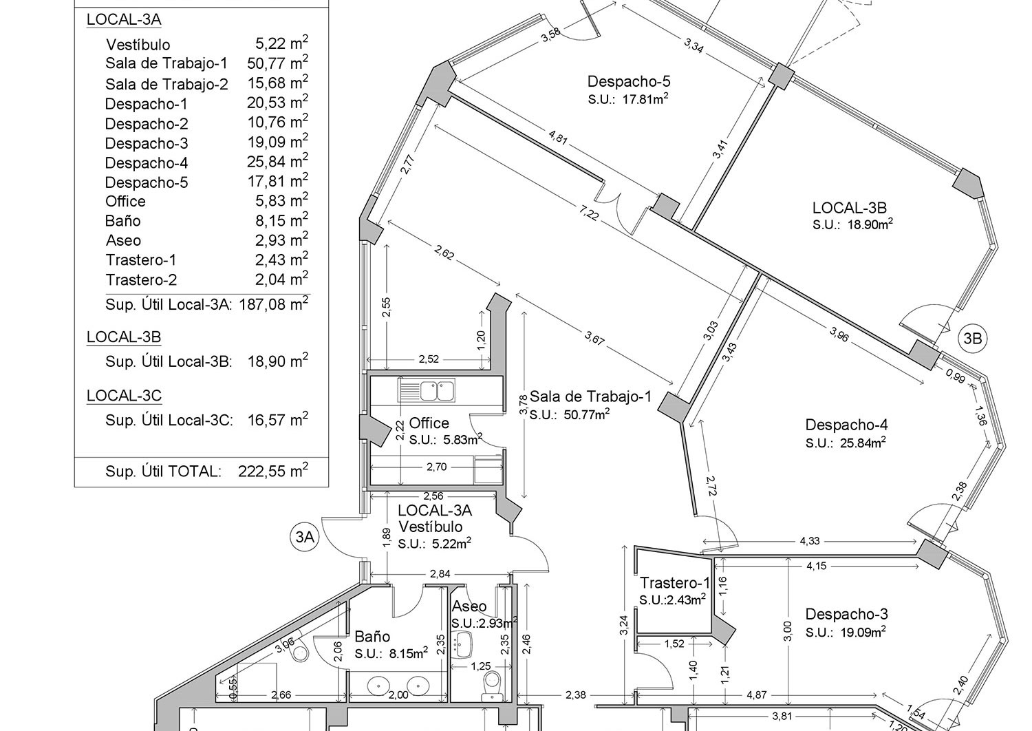 plano de una casa en Alcudia