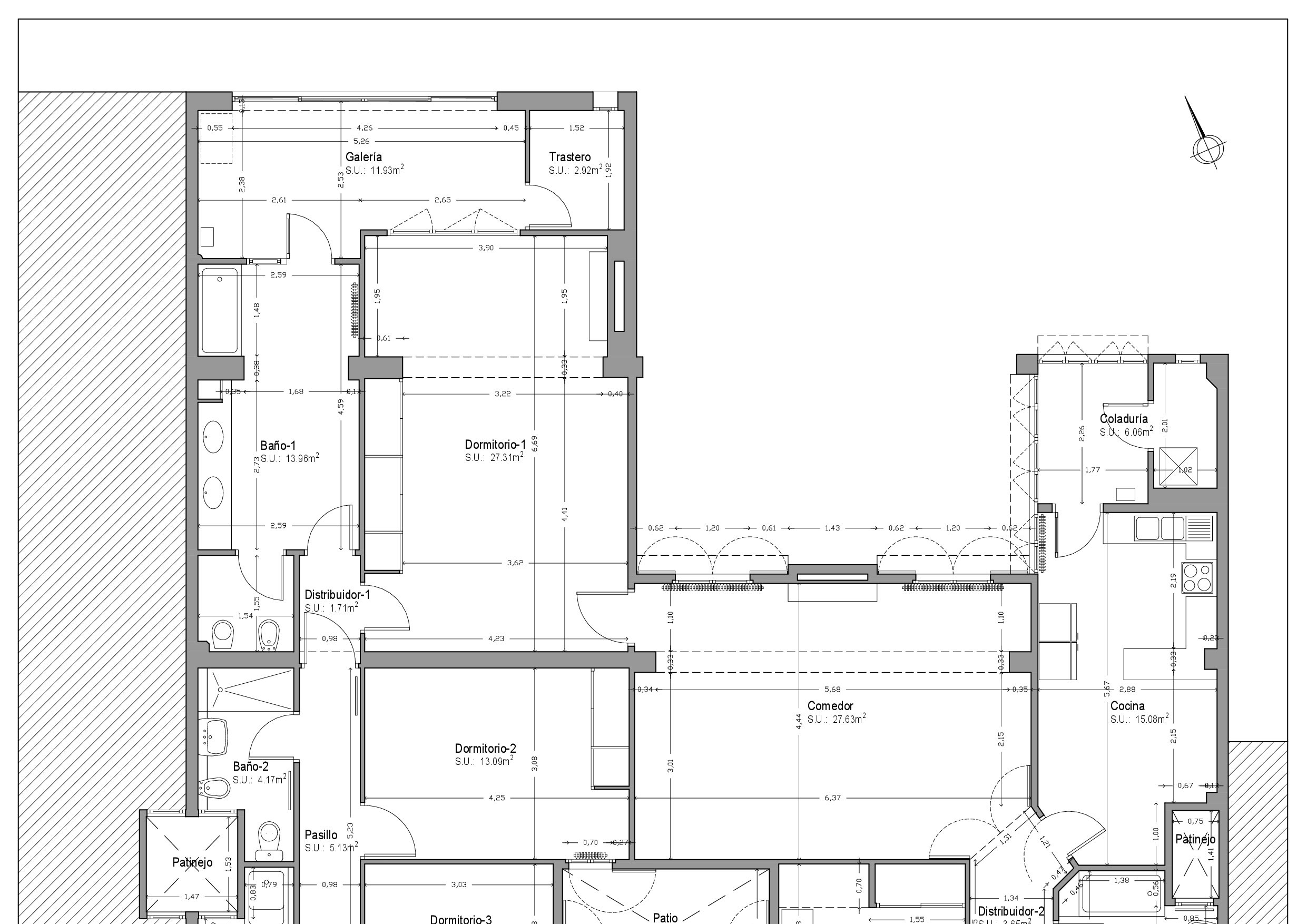 plano de una casa. Flemming